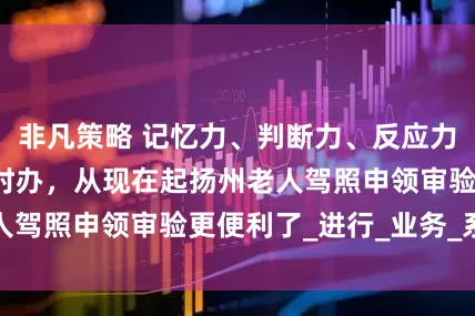 非凡策略 记忆力、判断力、反应力“三力”测试随时办，从现在起扬州老人驾照申领审验更便利了_进行_业务_系统