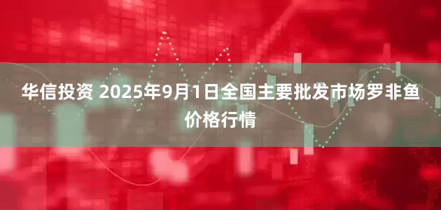 华信投资 2025年9月1日全国主要批发市场罗非鱼价格行情